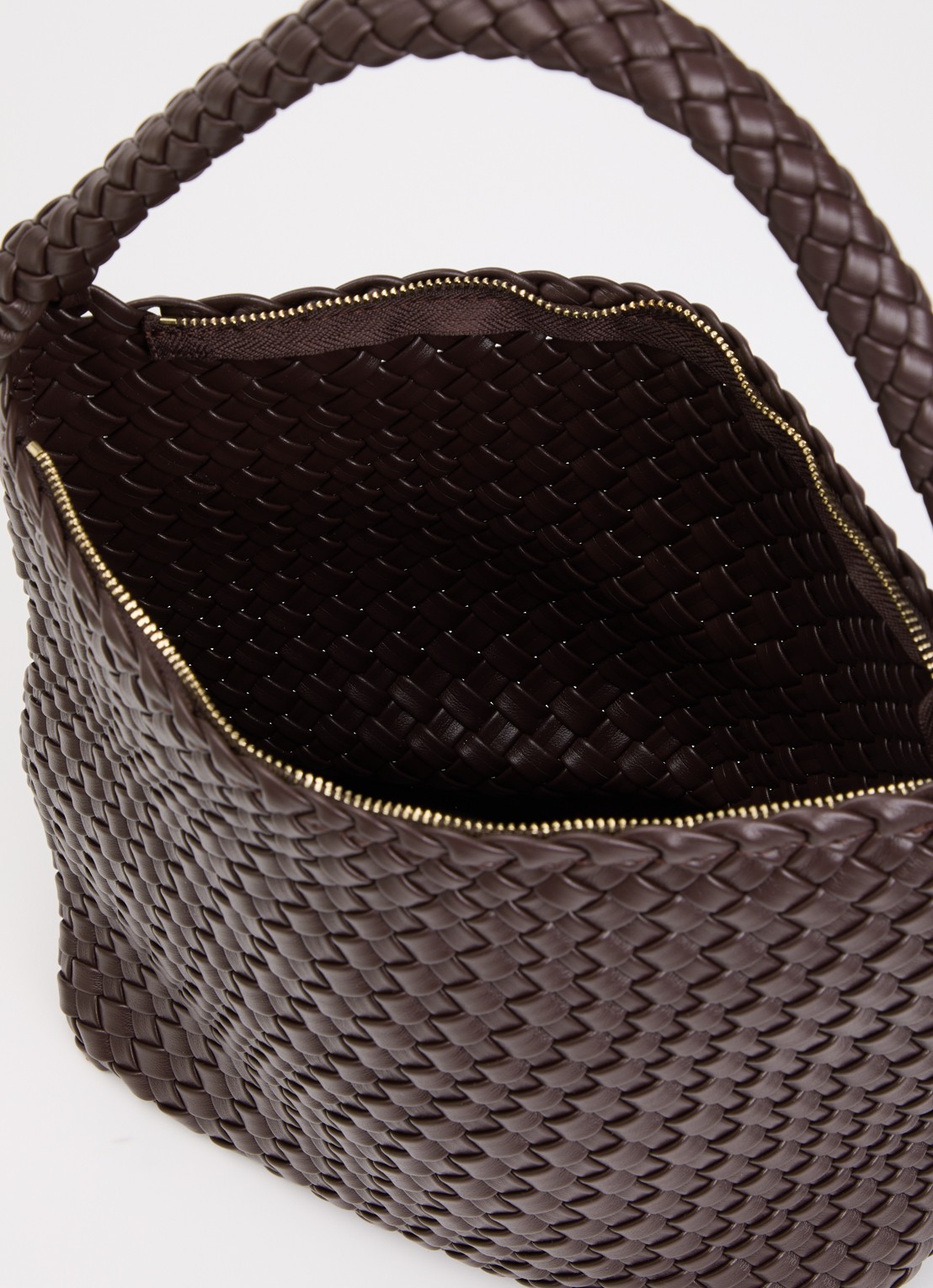 Dune London Deliberate M handtas met afneembare schouderriem en uitneembaar etui - detail 3 roodbruin