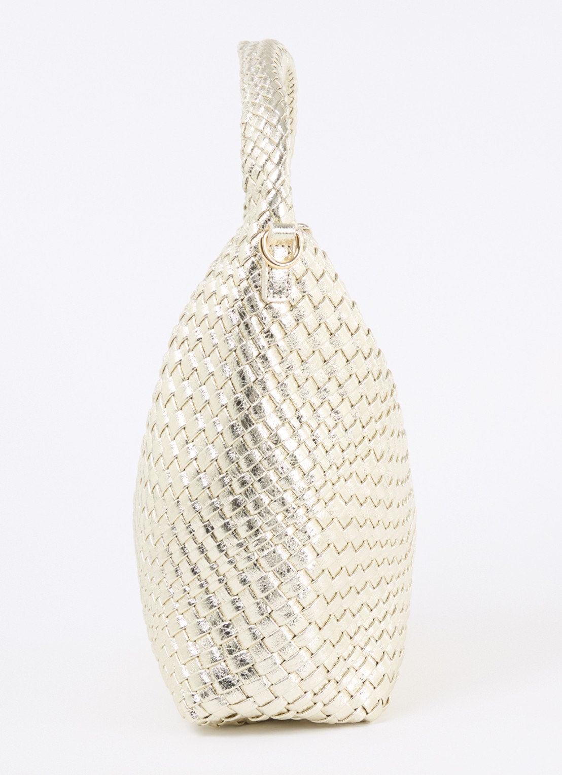 Dune London Deliberate schoudertas met gevlochten detail en uitneembaar etui - detail 4 goud