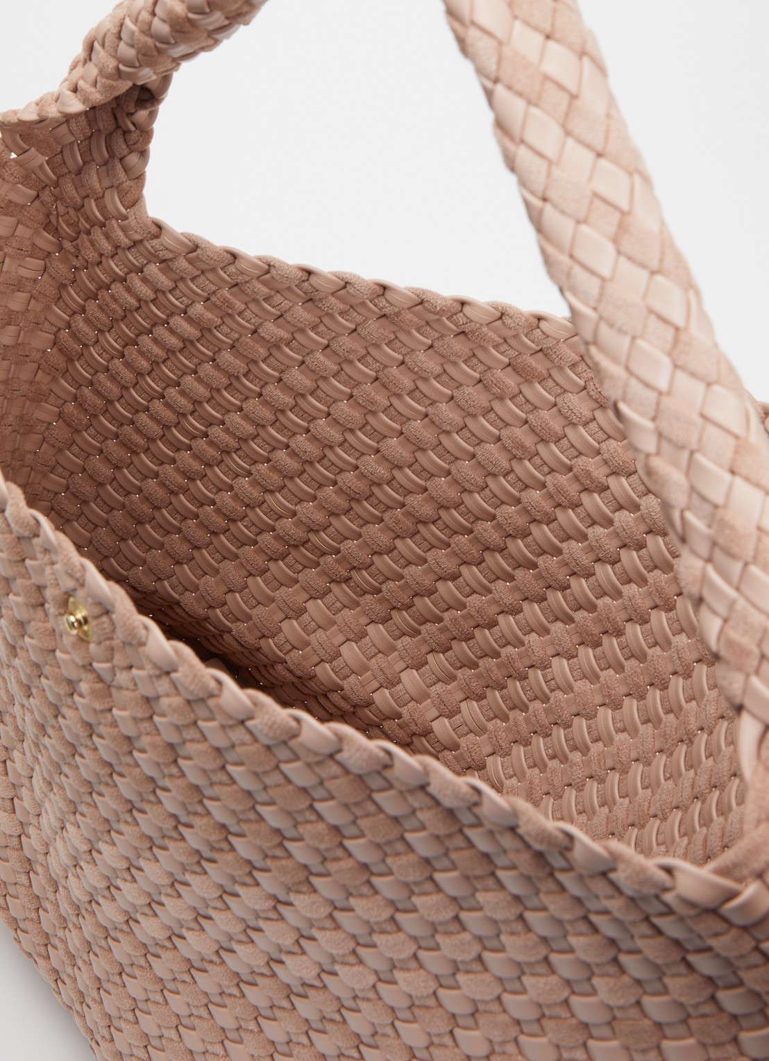 Dune London Deliberate schoudertas met gevlochten detail en uitneembaar etui - detail oudroze