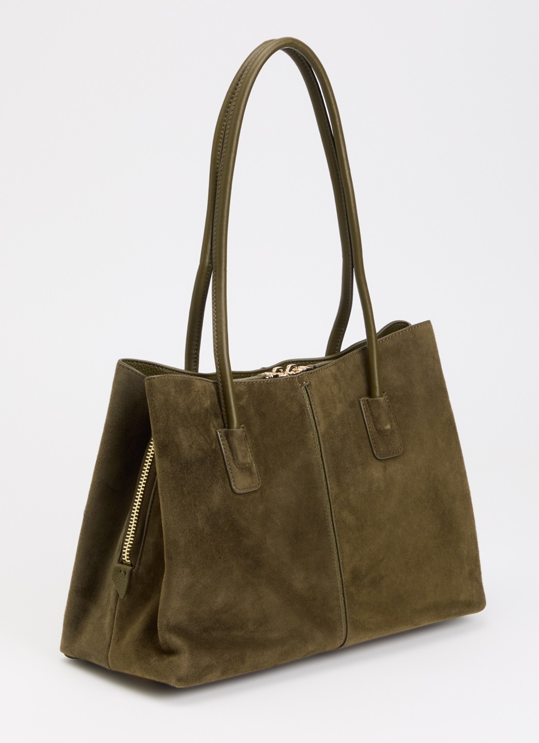 Dune London Deserving Large shopper met tasbedel - achterkant 4 bronsgroen