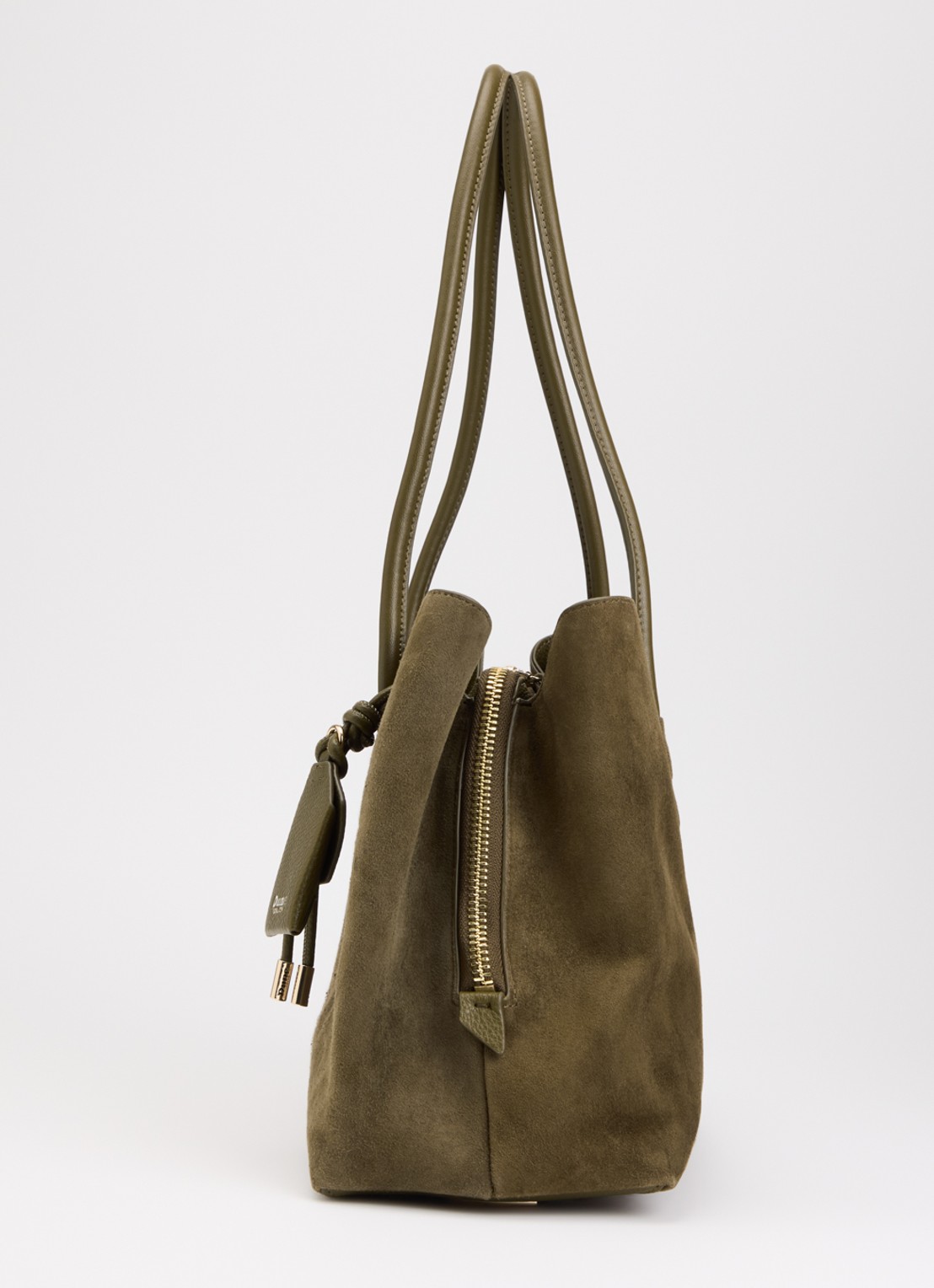 Dune London Deserving Large shopper met tasbedel - detail 2 bronsgroen