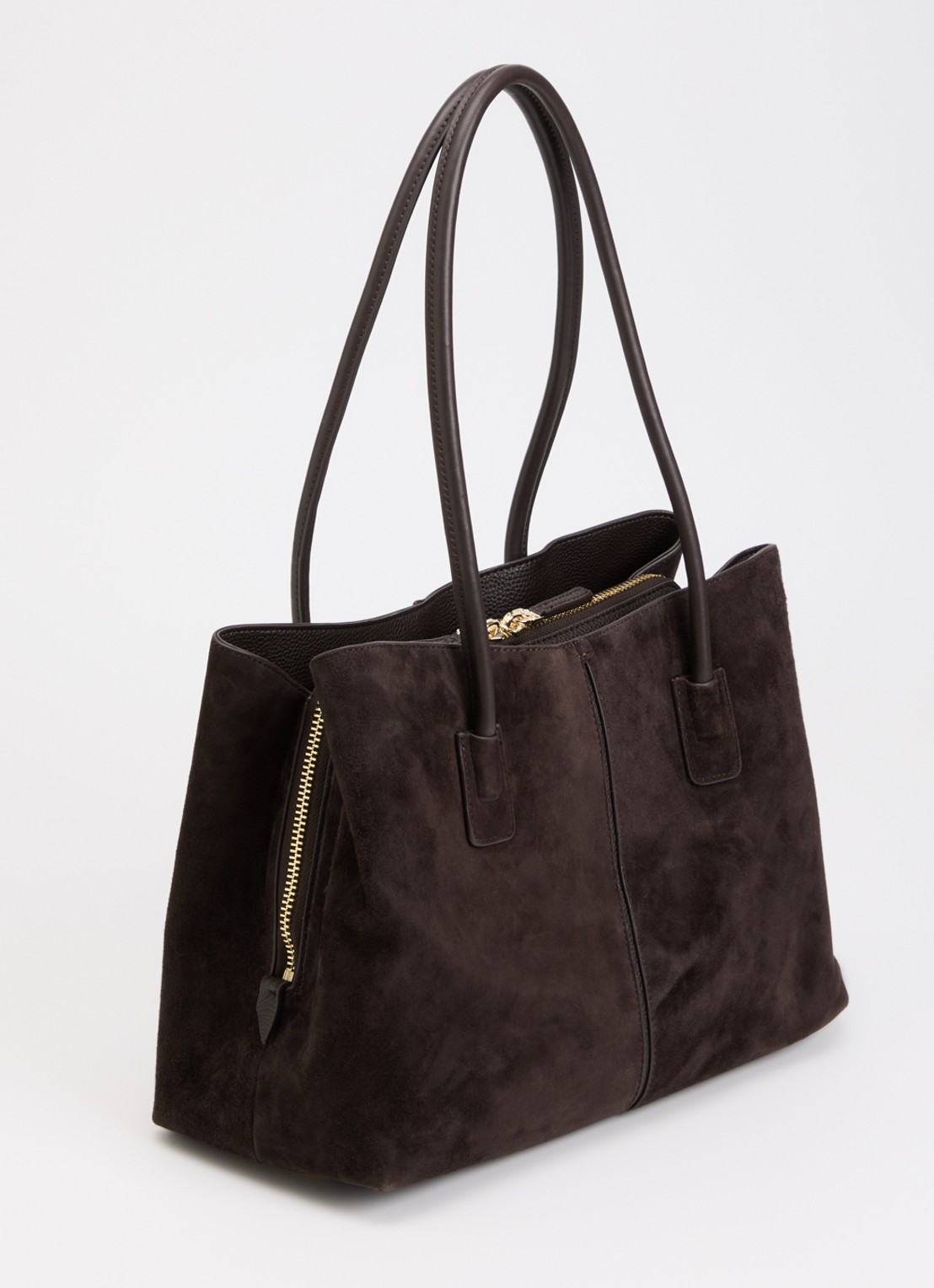 Dune London Deserving Large shopper met tasbedel - achterkant 4 donkerbruin