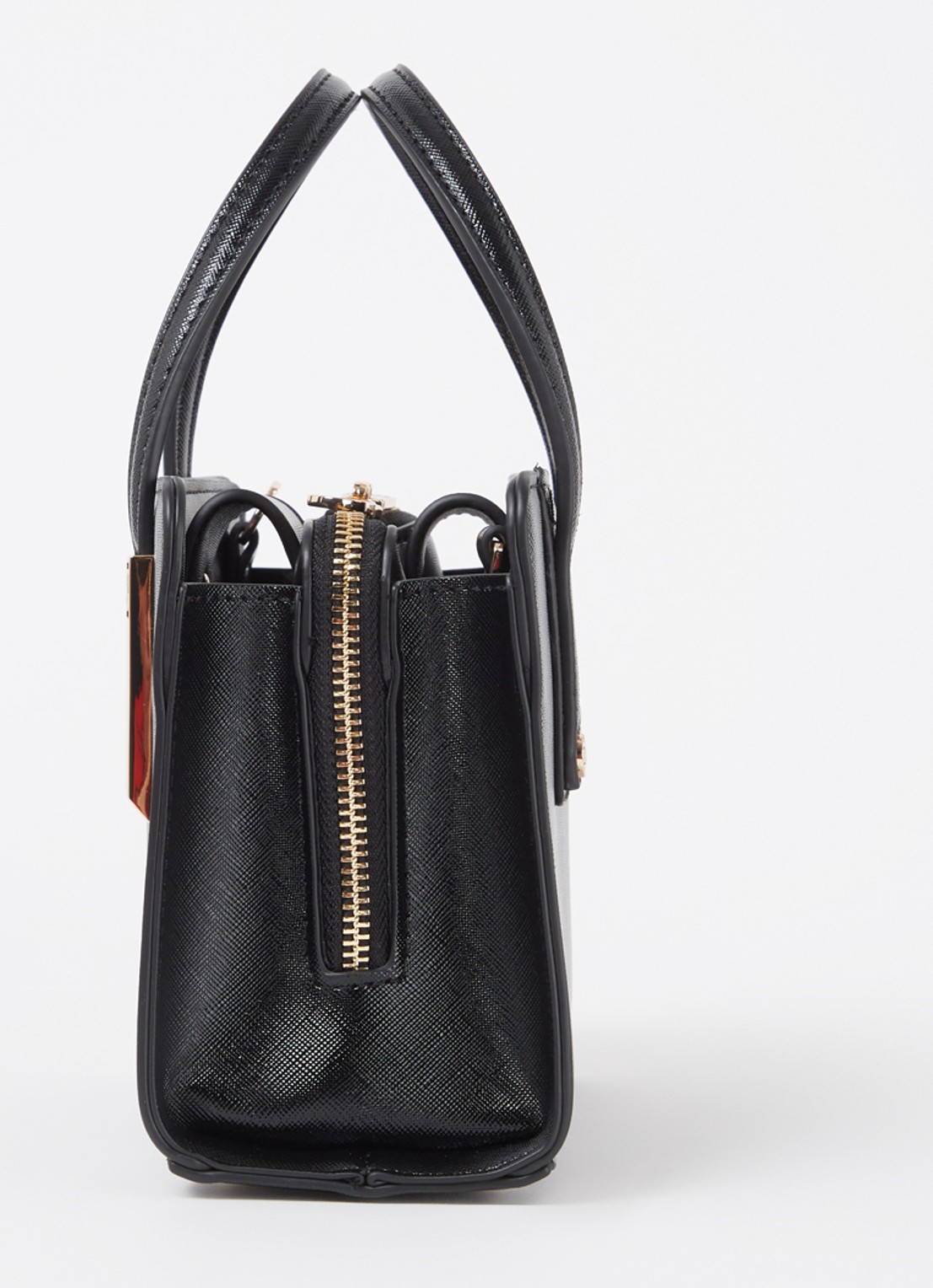 Dune London Dinkydenbeigh handtas met afneembare schouderriem  - detail 4 diepzwart