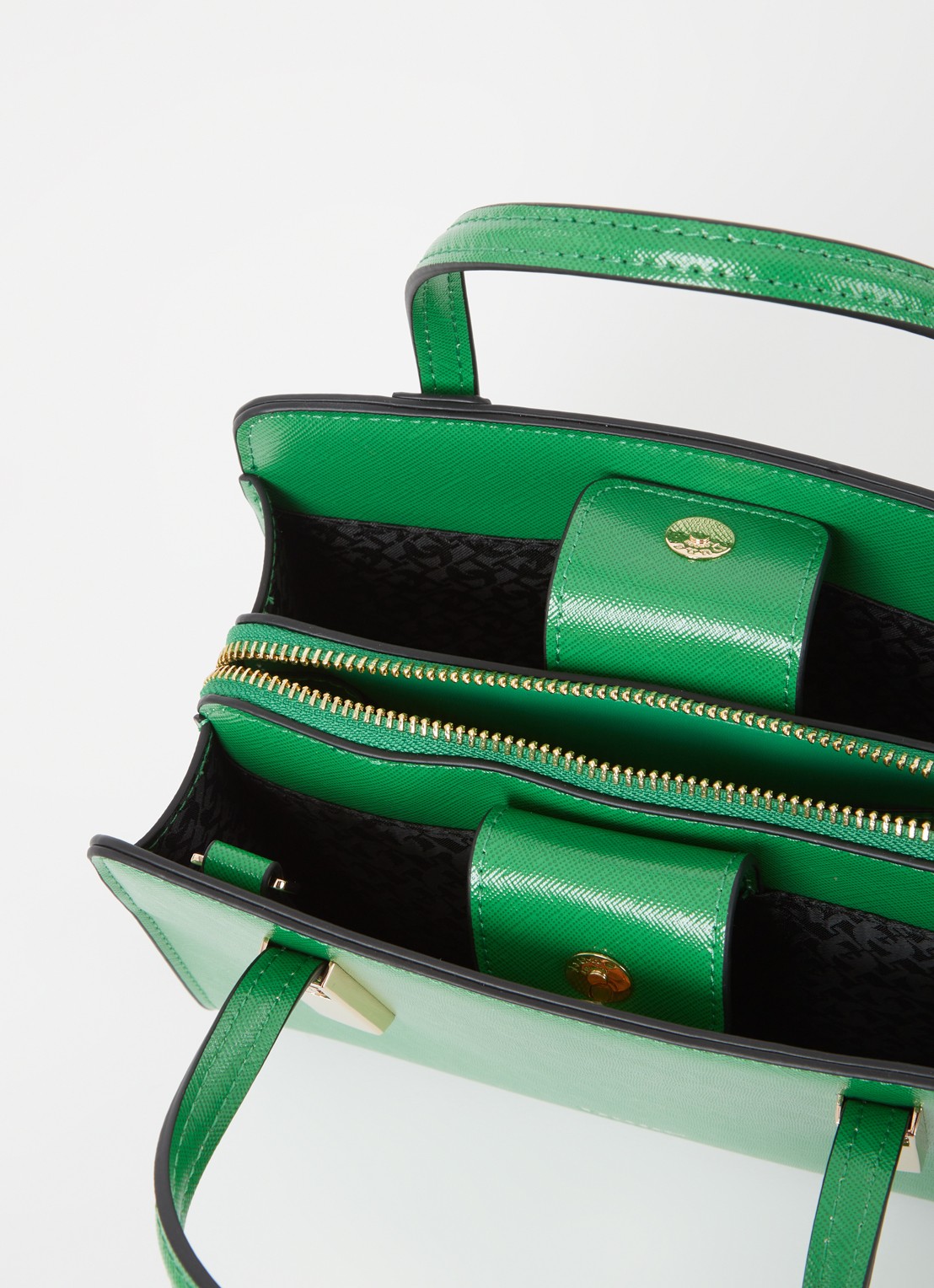 Dune London Dinkydenbeigh handtas met afneembare schouderriem  - detail 2 groen