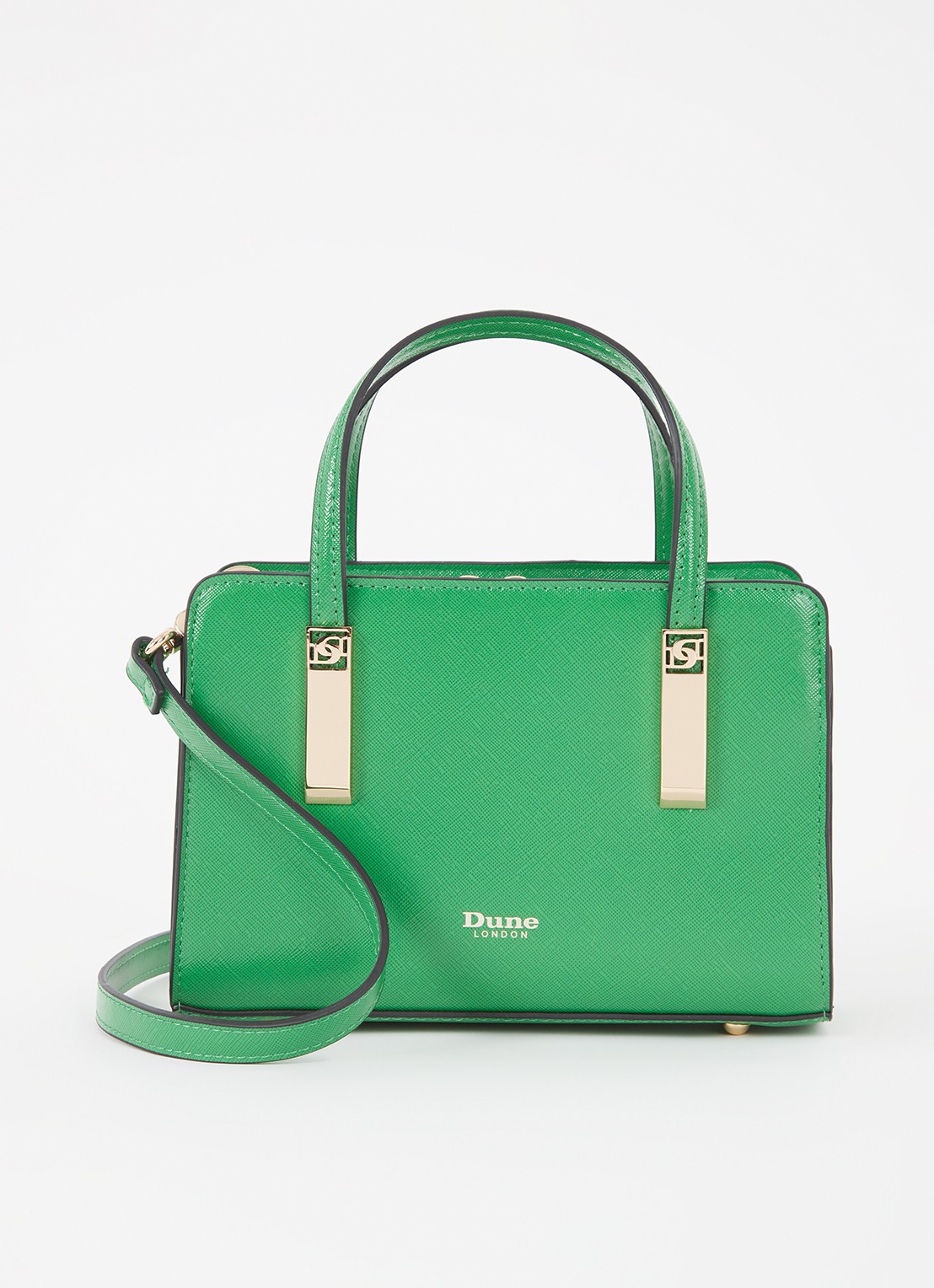 Dune London Dinkydenbeigh handtas met afneembare schouderriem  - voorkant 4 groen