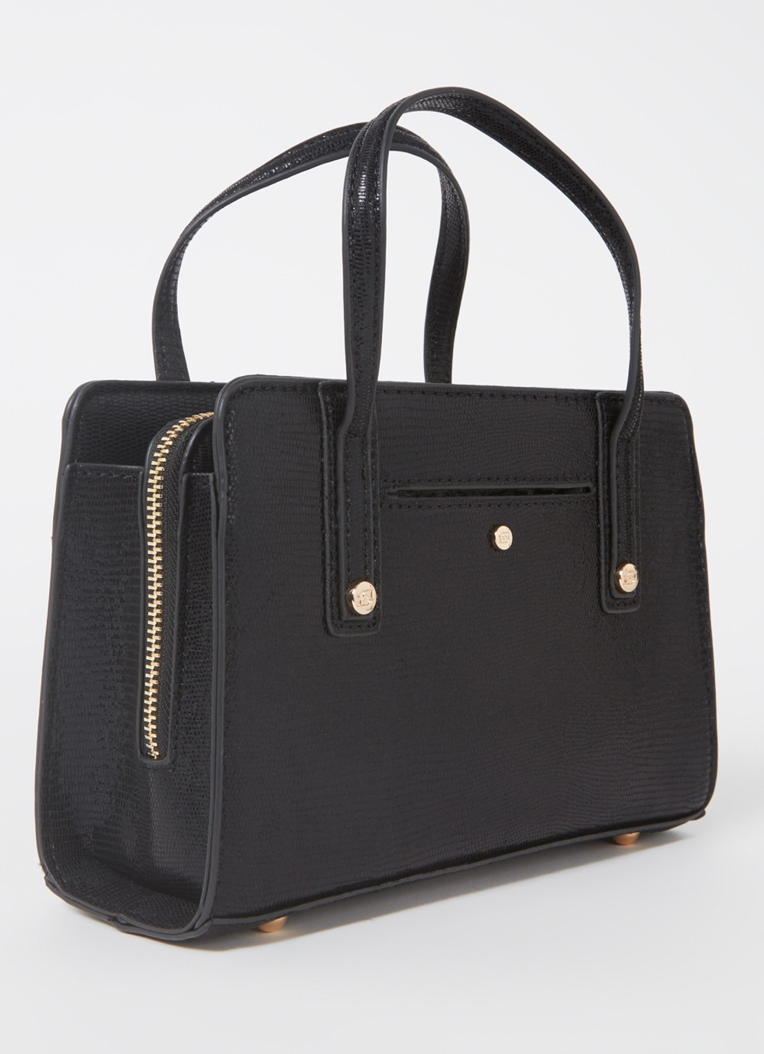 Dune London Dinkydenbeigh handtas met afneembare schouderriem  - achterkant 3 bruin