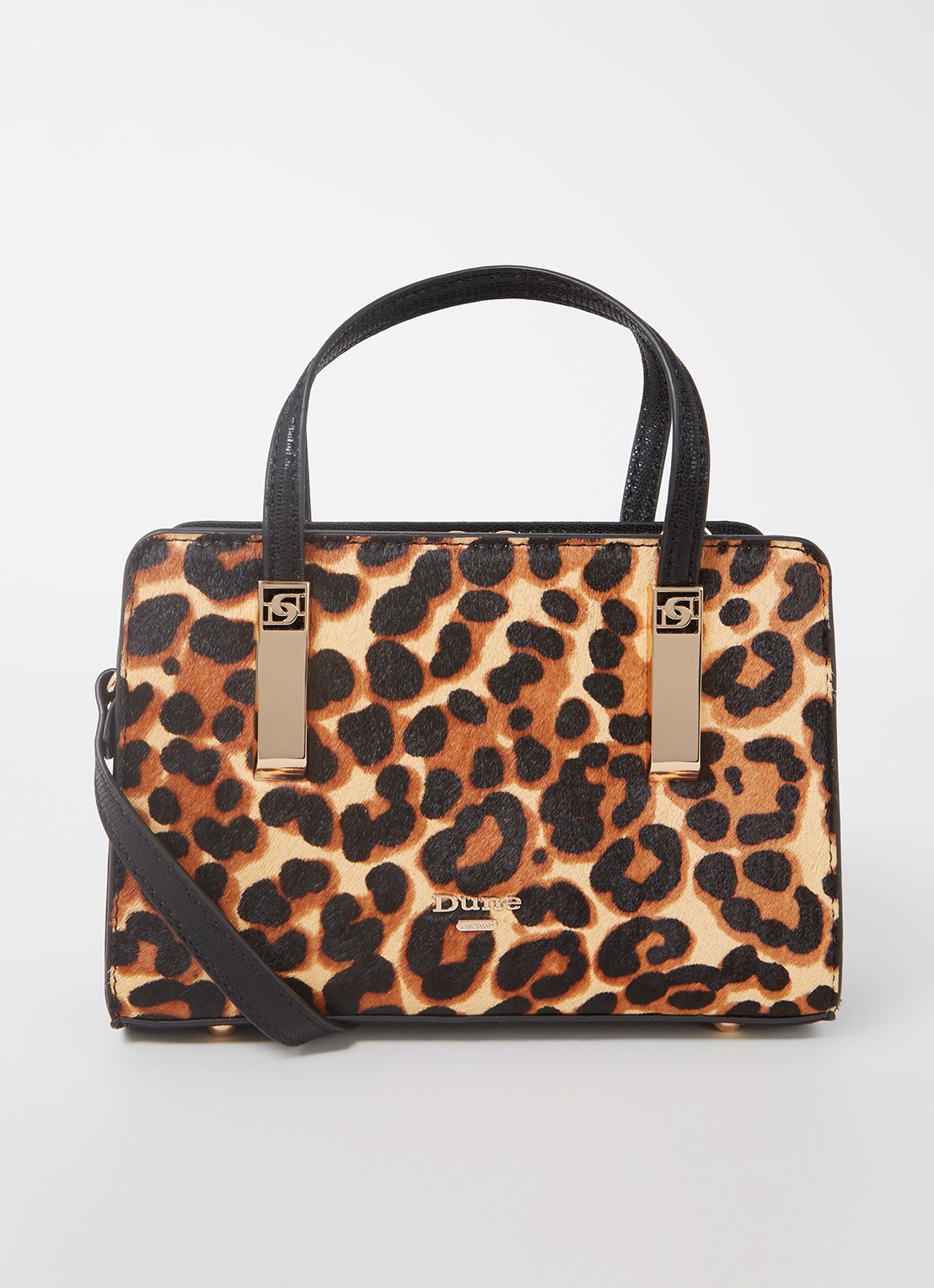 Dune London Dinkydenbeigh handtas met afneembare schouderriem  - voorkant 4 bruin