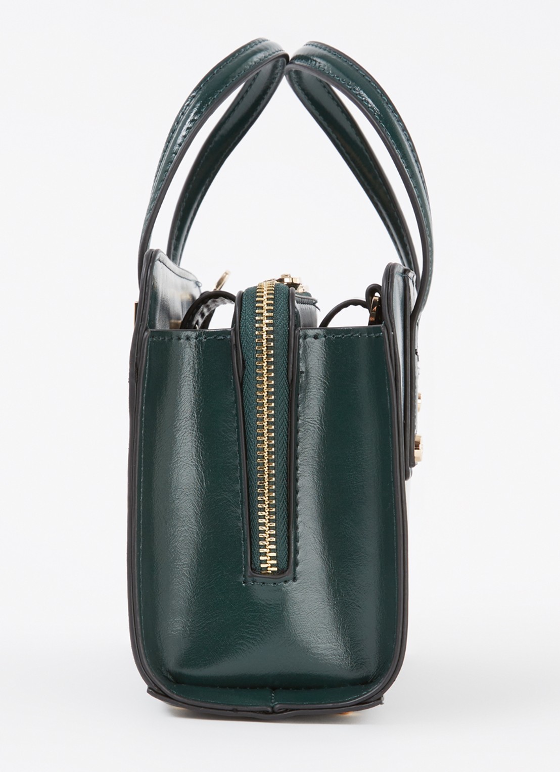 Dune London Dinkydenbeigh handtas met afneembare schouderriem  - detail 3 legergroen