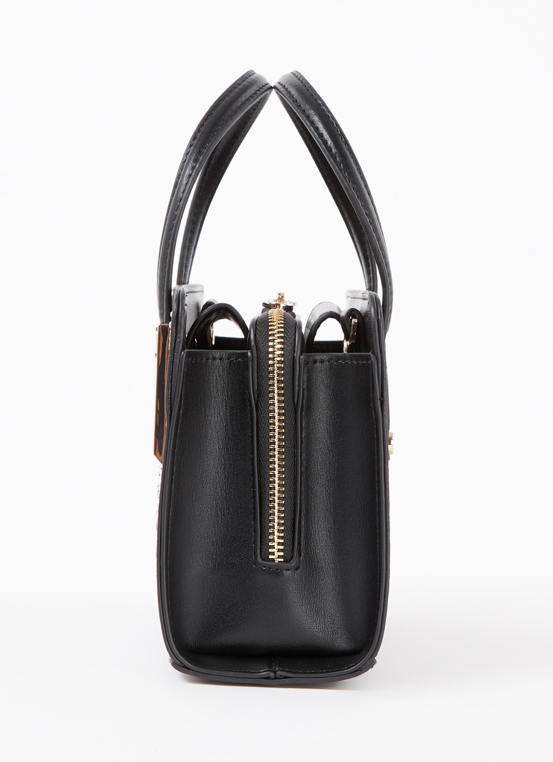 Dune London Dinkydenbeigh handtas met afneembare schouderriem  - detail 2 zwart studs
