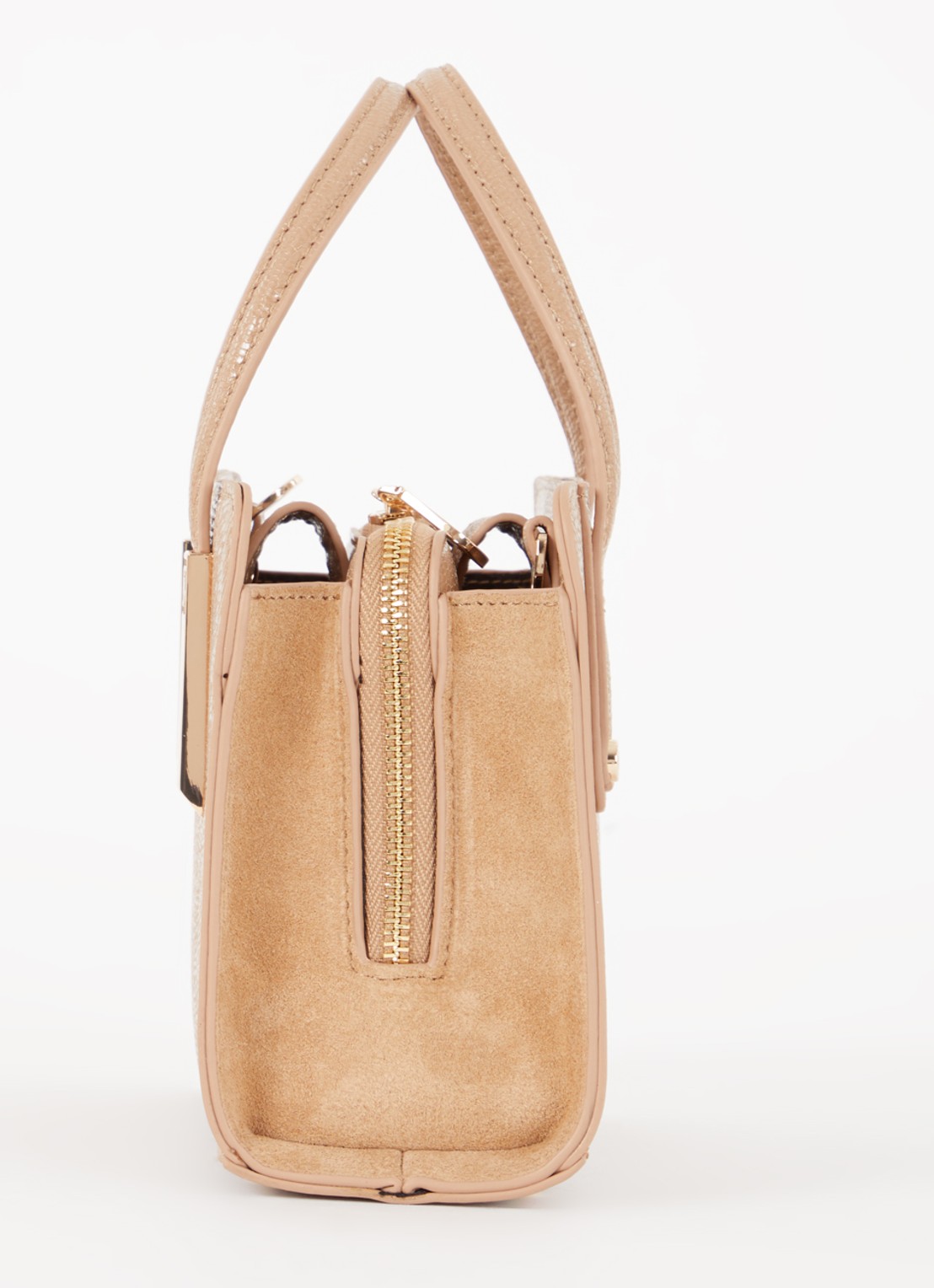 Dune London Dinkydenbeigh handtas met afneembare schouderriem  - detail 2 camel