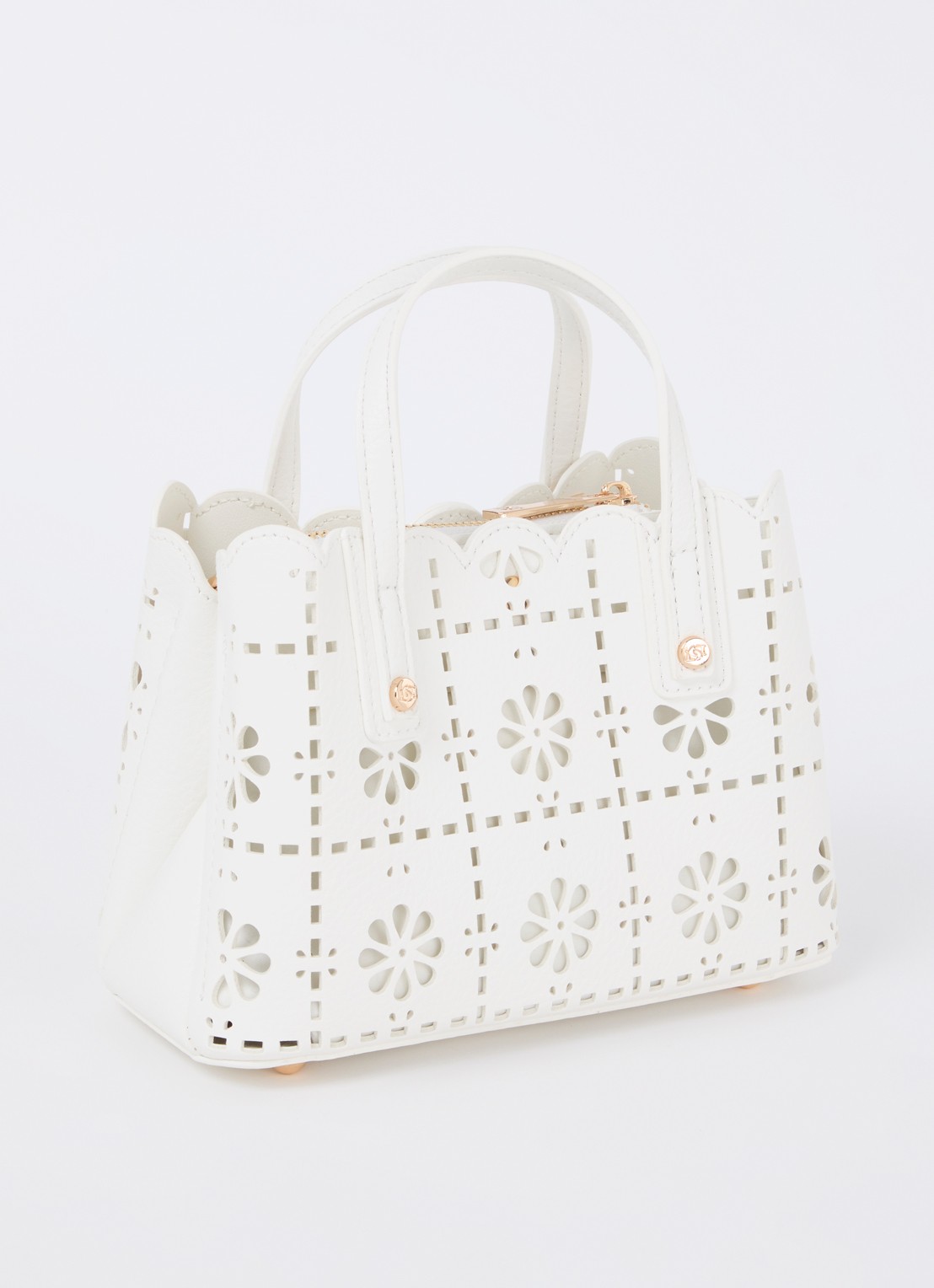 Dune London Dinkydorry handtas met afneembare schouderriem - achterkant 4 wit