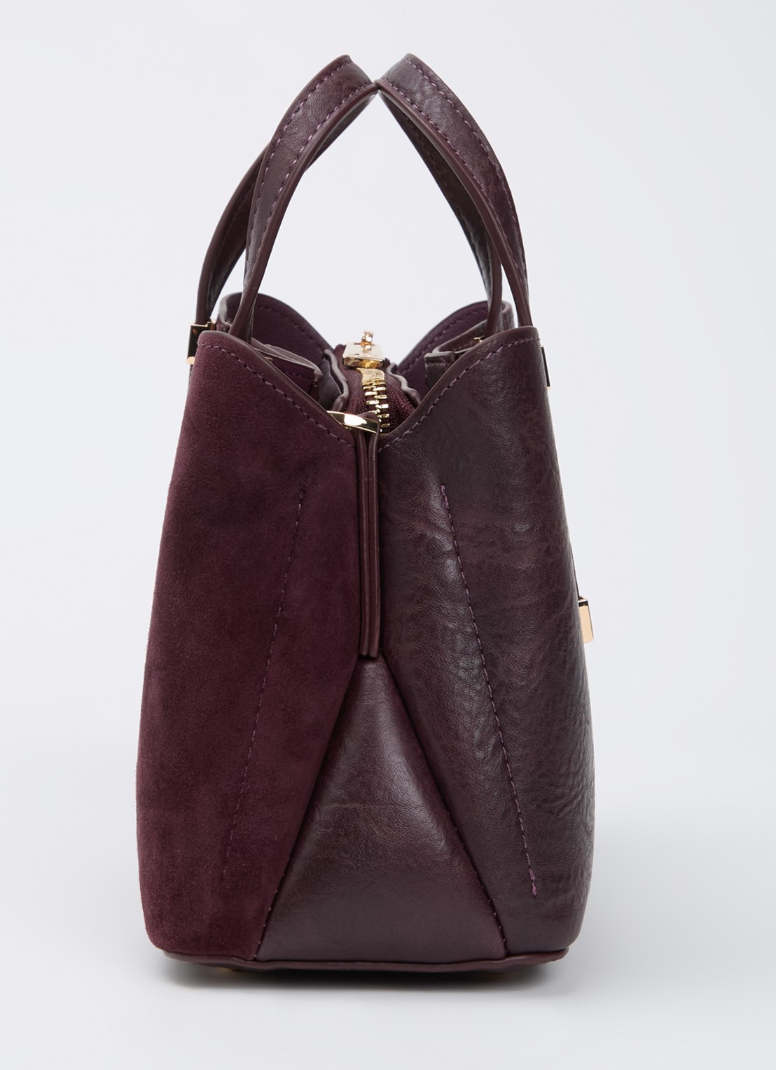 Dune London Dinkydorry handtas met afneembare schouderriem - detail 4 aubergine