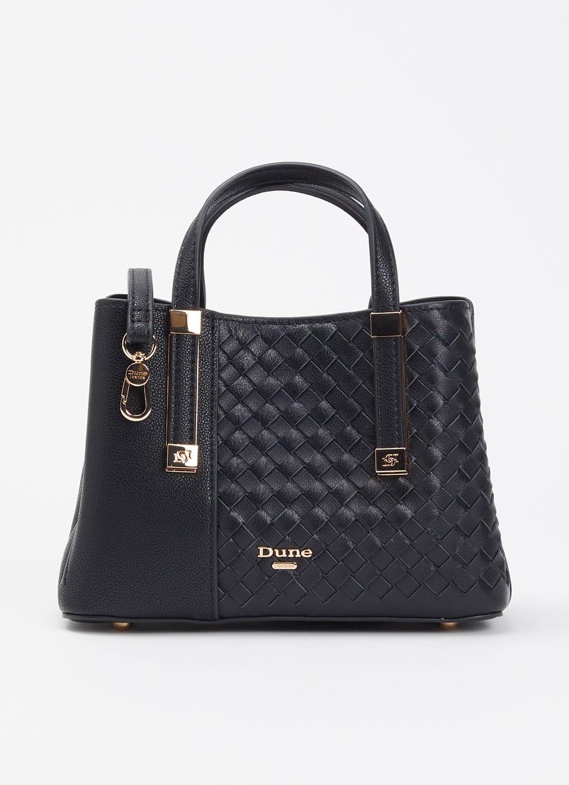 Dune London Dinkydorry handtas met afneembare schouderriem - voorkant 5 zwart