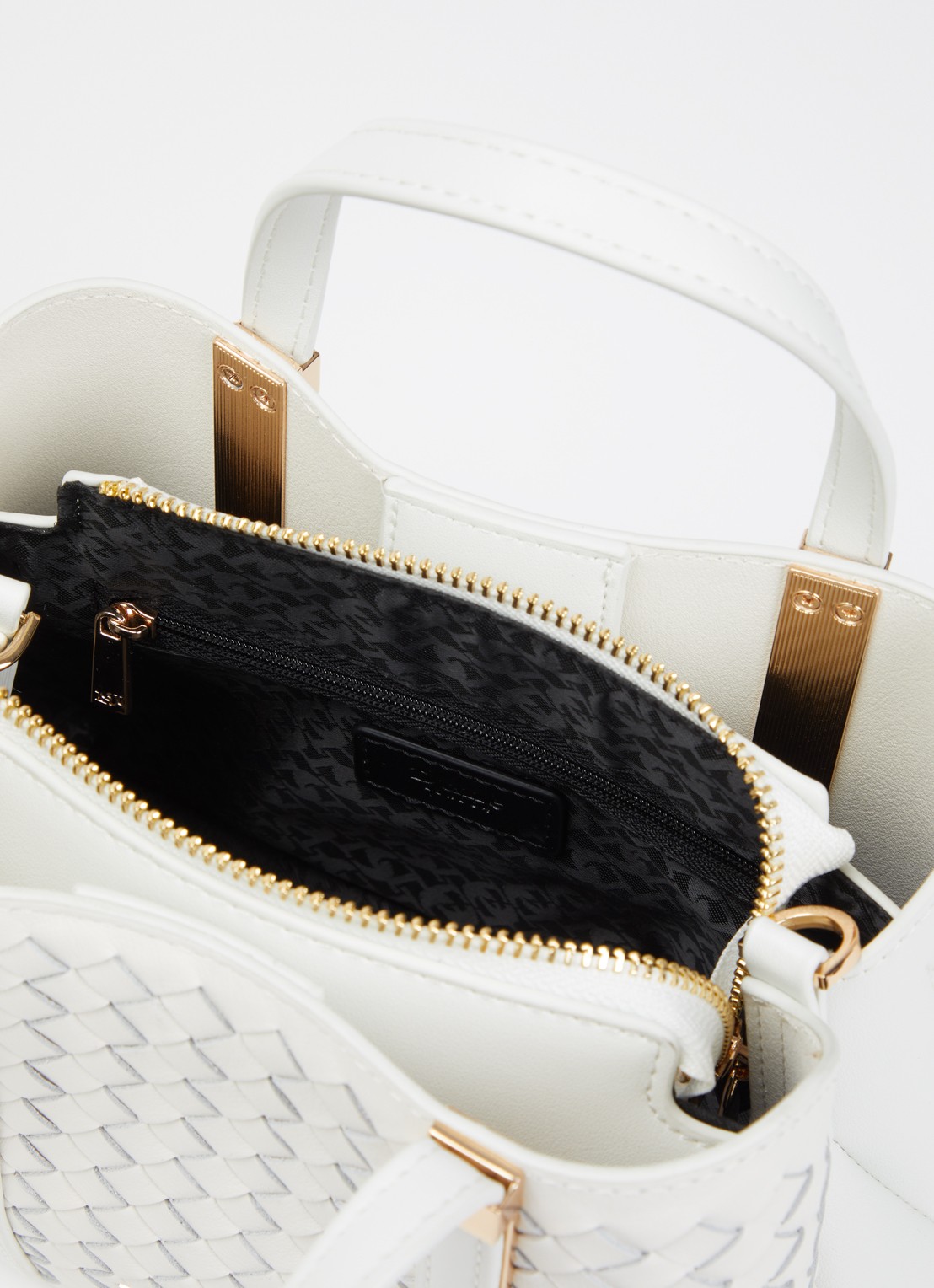 Dune London Dinkydorry handtas met afneembare schouderriem - detail 3 wit