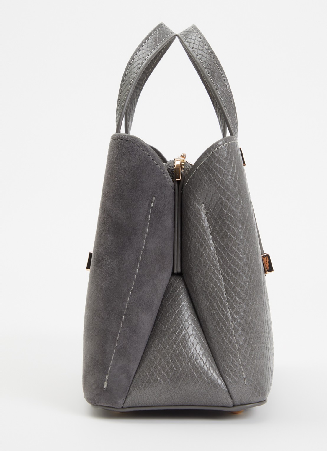 Dune London Dinkydorry handtas met afneembare schouderriem - detail 2 donkergrijs