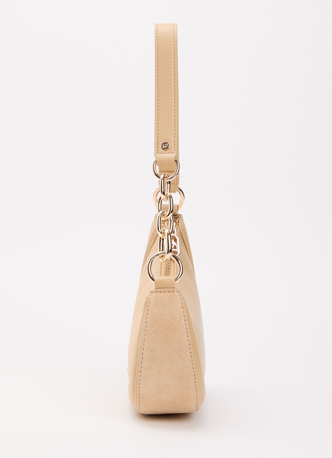 Dune London Direction schoudertas met kettingdetail - detail 3 donkerbeige