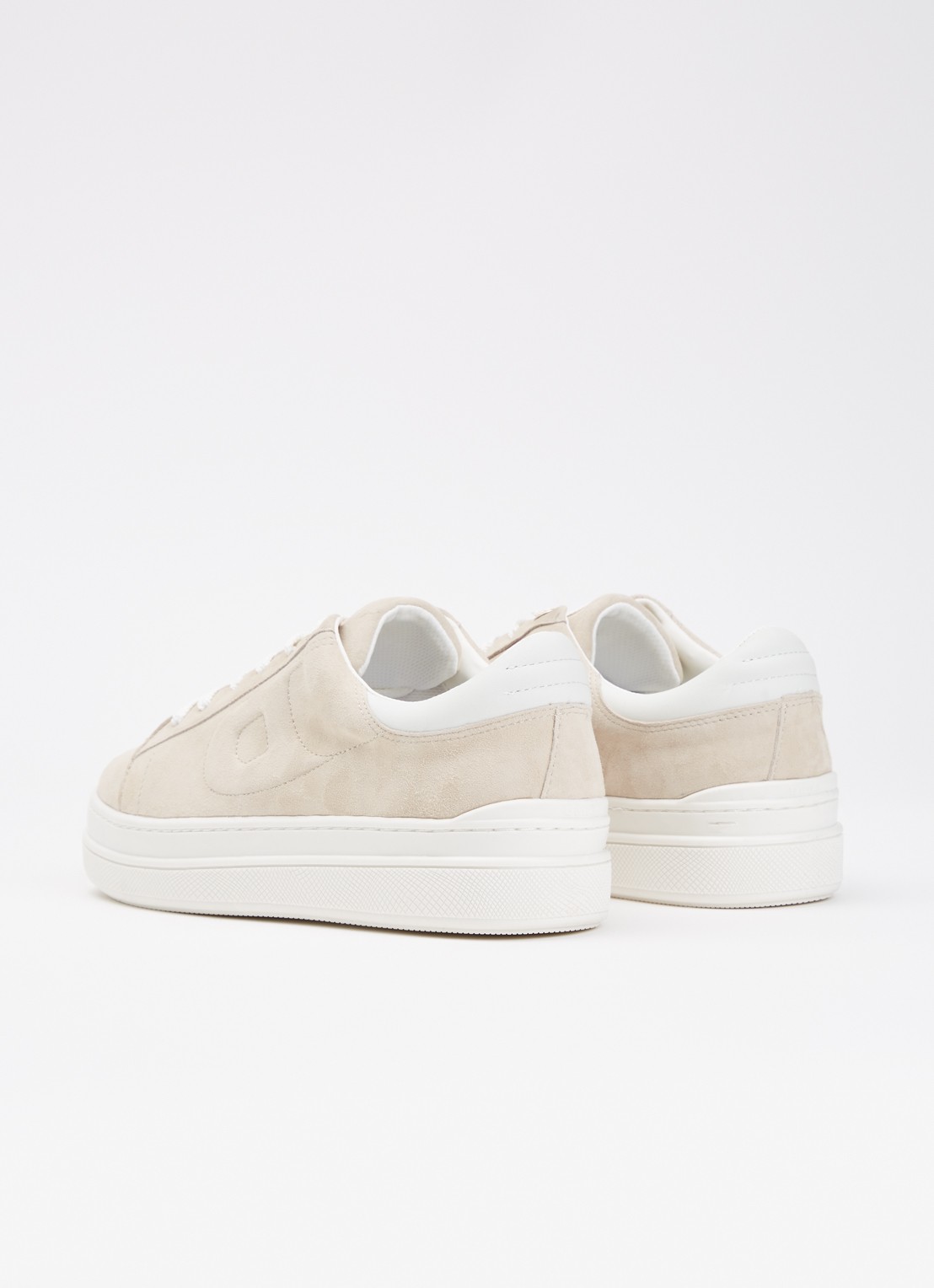 Dune London Eden sneaker  - achterkant 5 beige