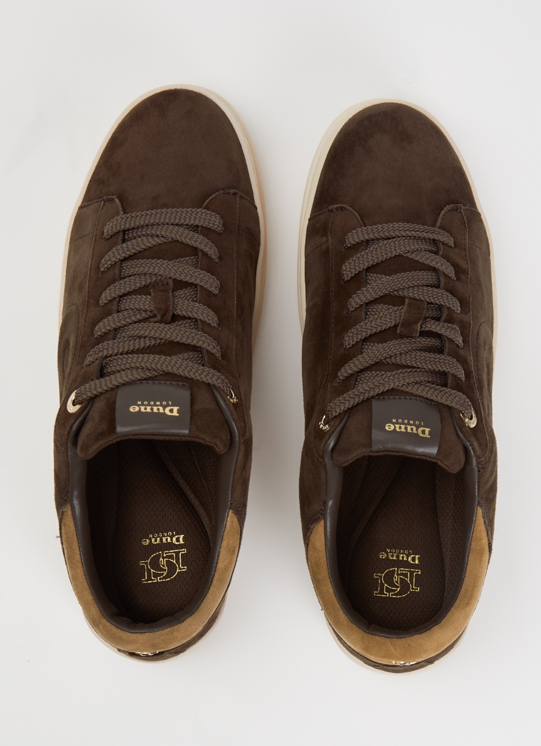 Dune London Eden sneaker  - detail 3 donkerbruin