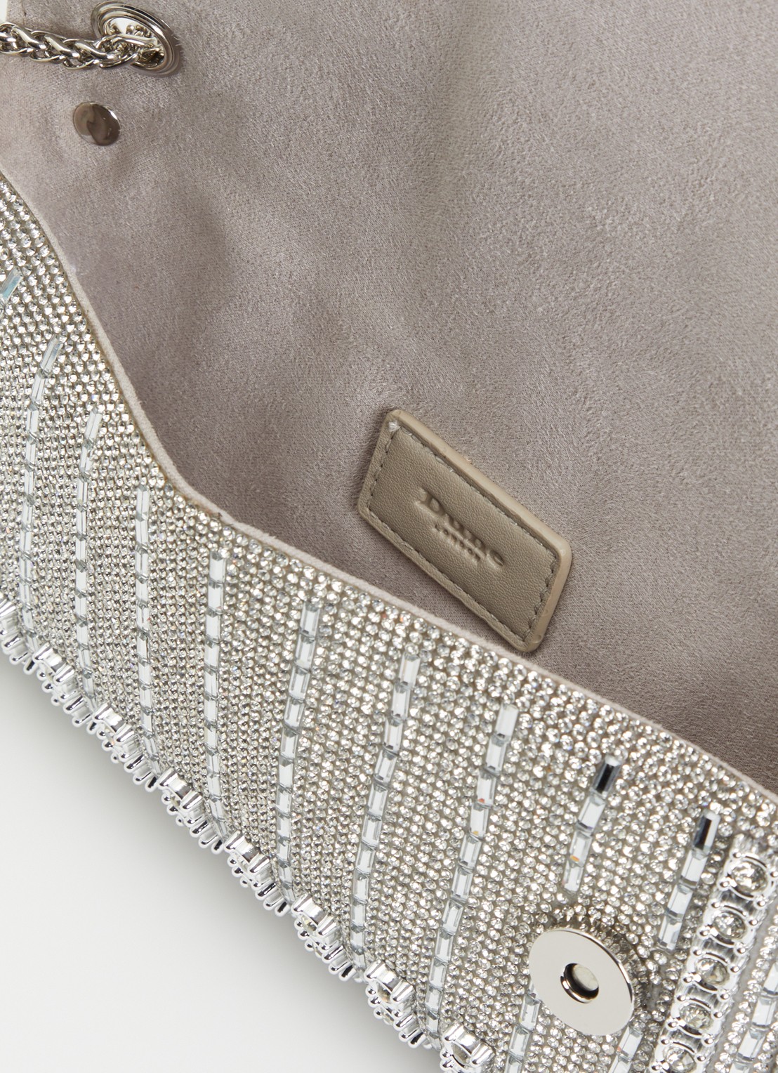 Dune London Elabourate schoudertas met strass  - detail 3 zilver