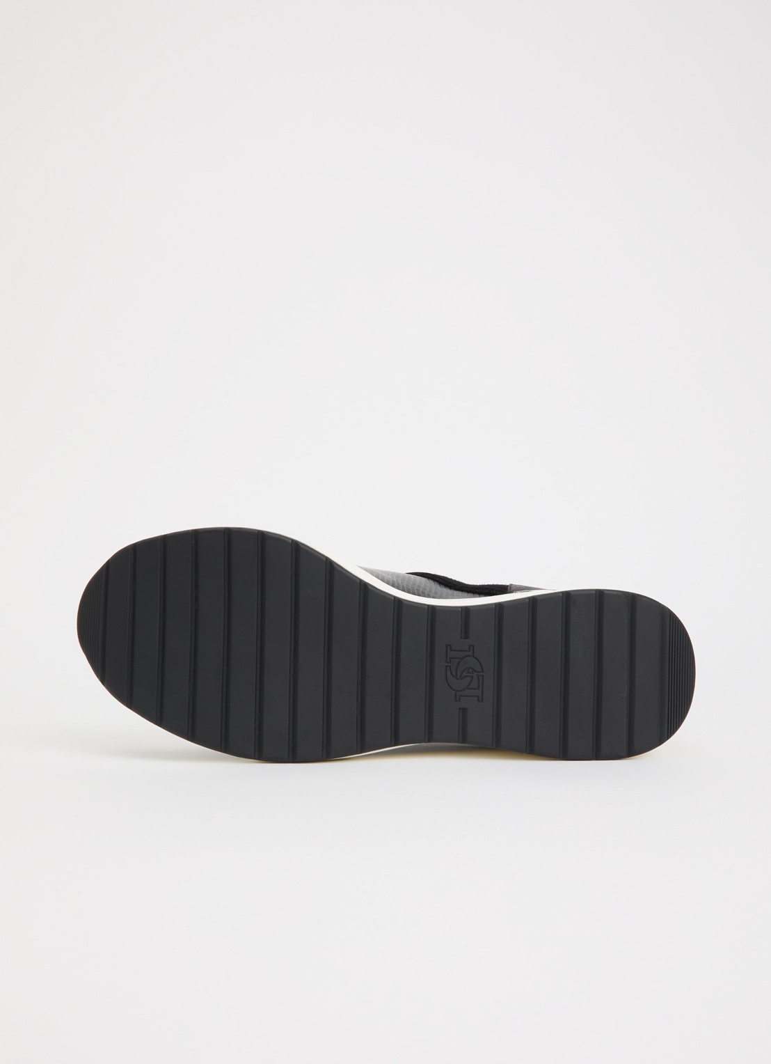 Dune London Eloisa sneakerwedge met details van suède - detail 5 zwart