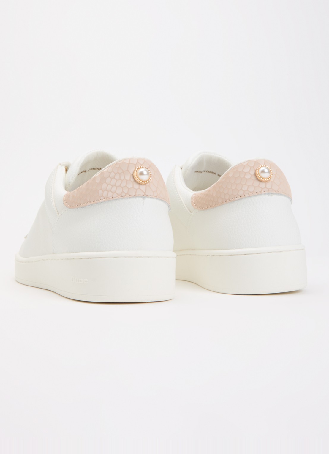 Dune London Emba sneaker  - achterkant 2 wit