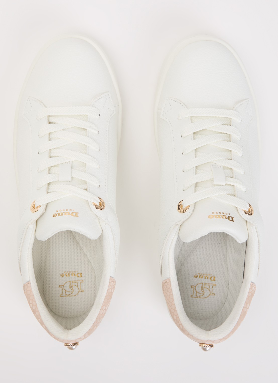 Dune London Emba sneaker  - detail 4 wit