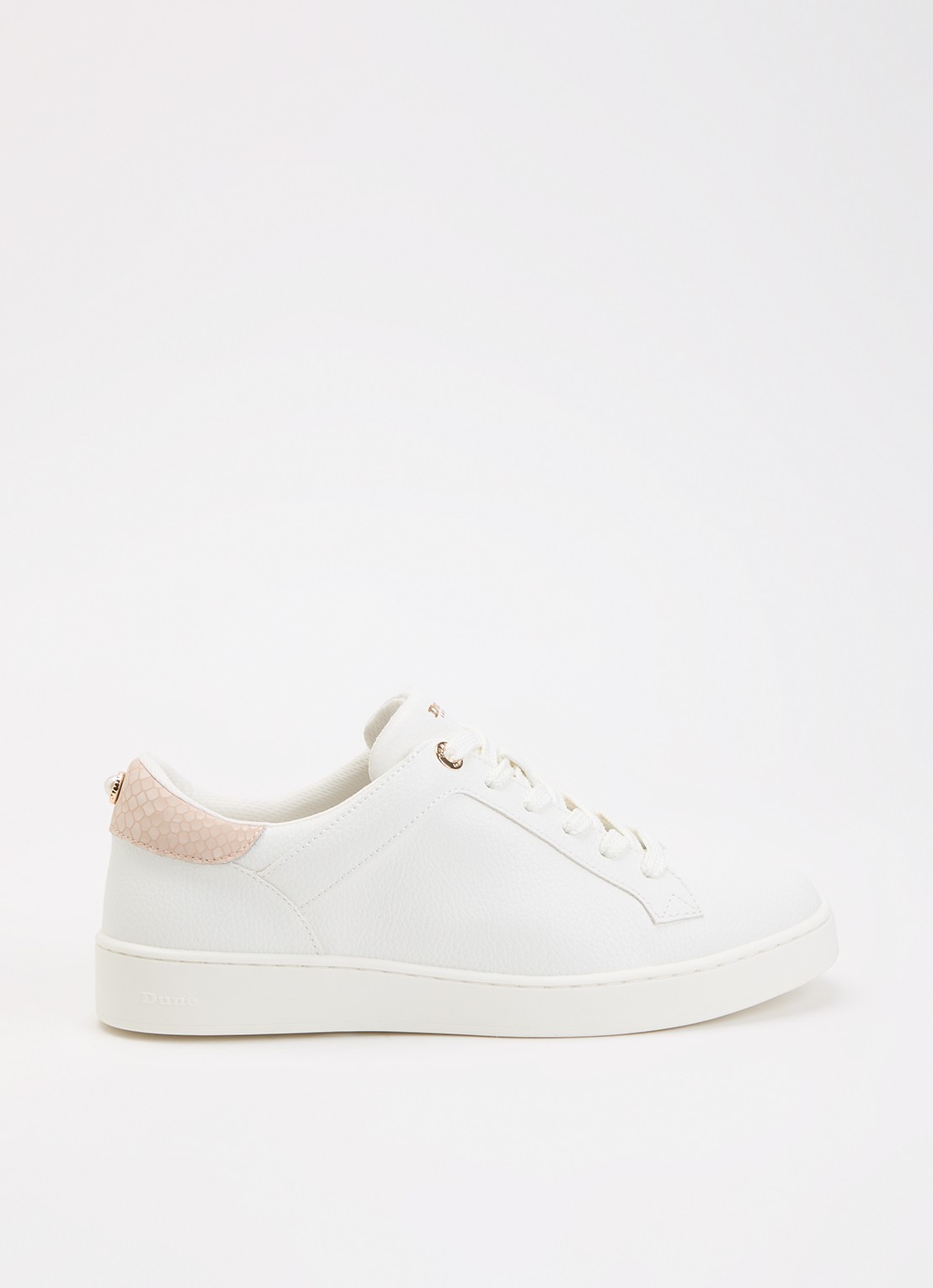 Dune London Emba sneaker  - voorkant wit