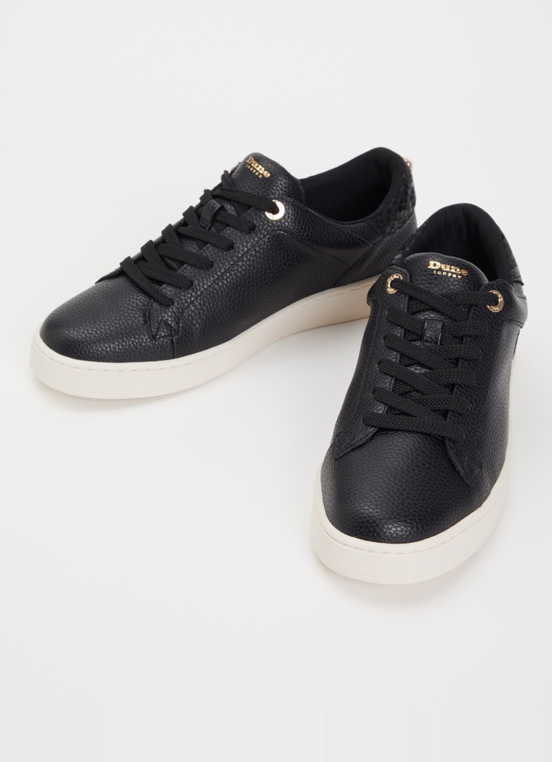 Dune London Emba sneaker  - detail zwart