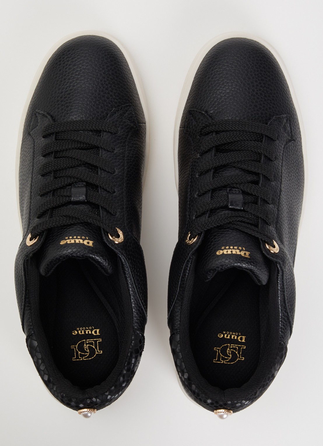 Dune London Emba sneaker  - detail 2 zwart