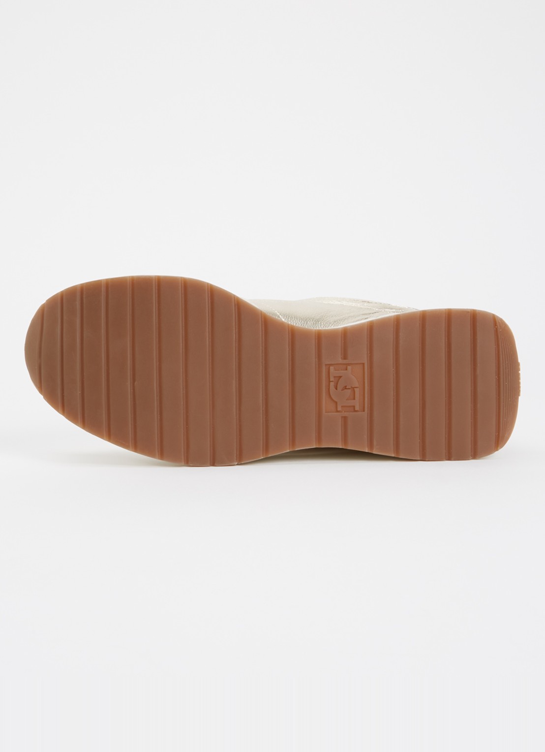 Dune London Emotion sneaker met suède details - detail 3 goud