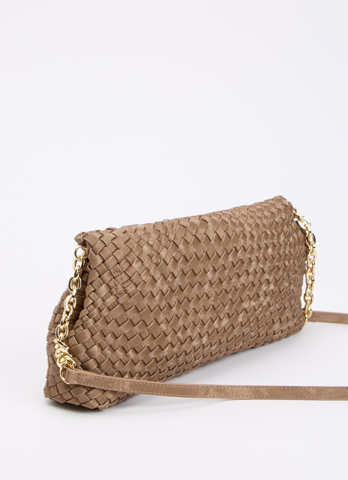 Dune London Encourage crossbodytas met afneembare schouderriem - achterkant 5 lichtbruin