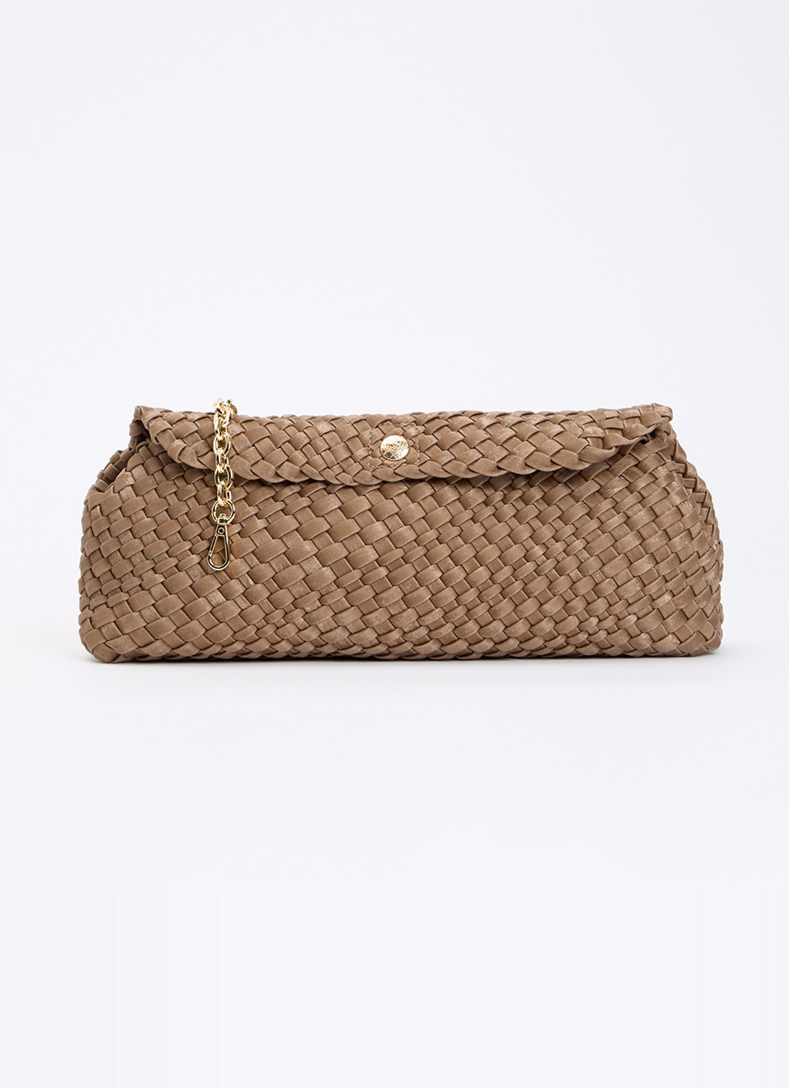 Dune London Encourage crossbodytas met afneembare schouderriem - voorkant 4 lichtbruin