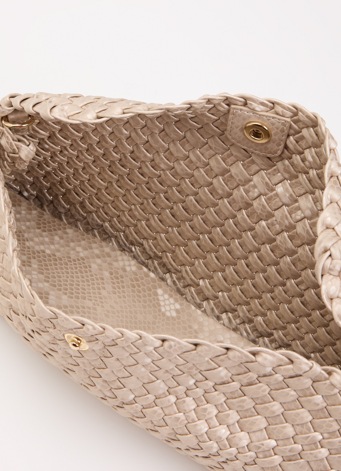 Dune London Encourage crossbodytas met afneembare schouderriem - detail creme