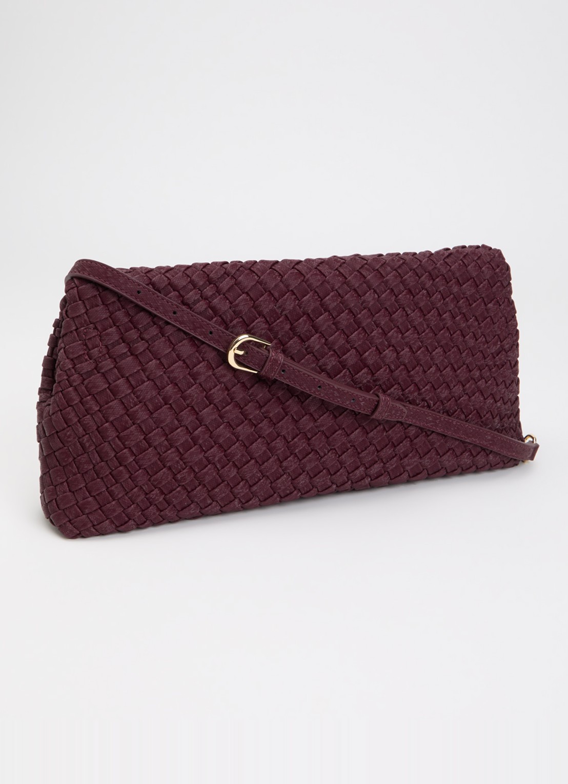 Dune London Encourage crossbodytas met afneembare schouderriem - achterkant 5 aubergine