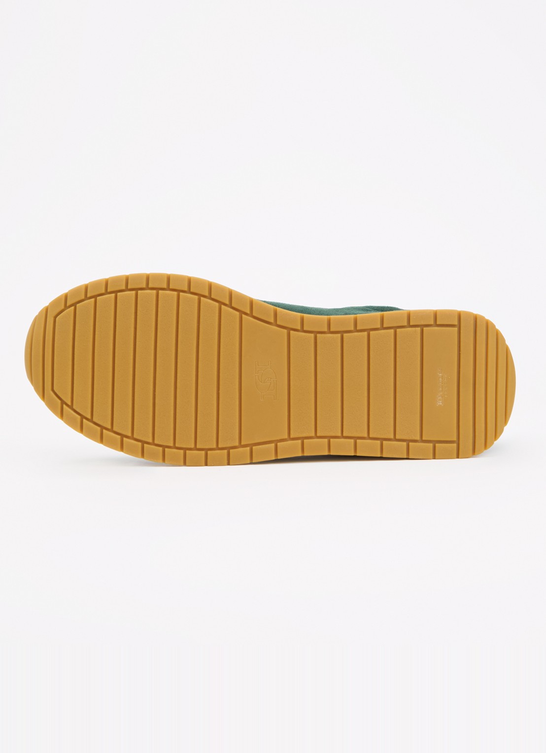 Dune London Ettah sneaker van leer met logo - detail 3 donkergroen