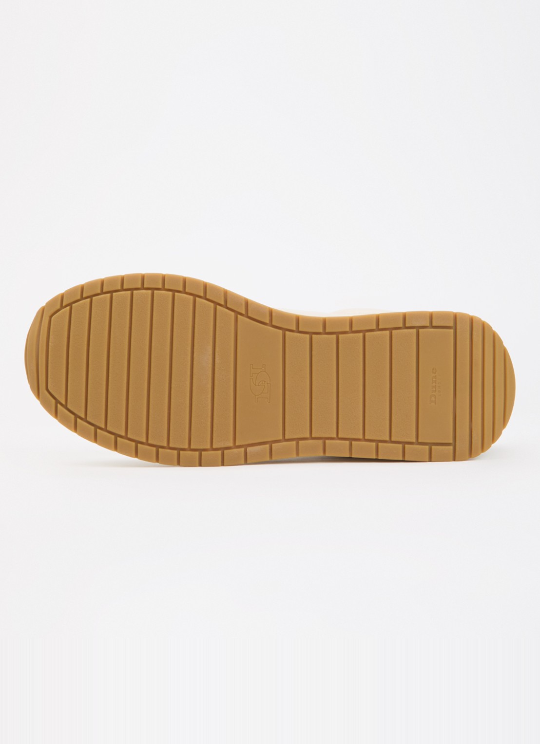 Dune London Ettah sneaker van leer met logo - detail 5 creme