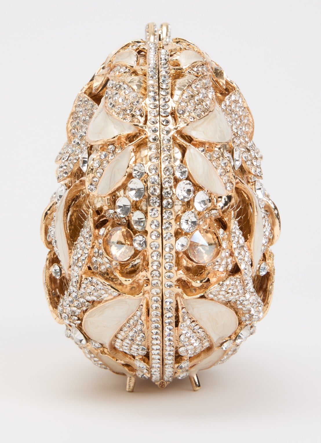 Dune London Extravagant clutch met strass en afneembare schouderriem - detail 3 goud