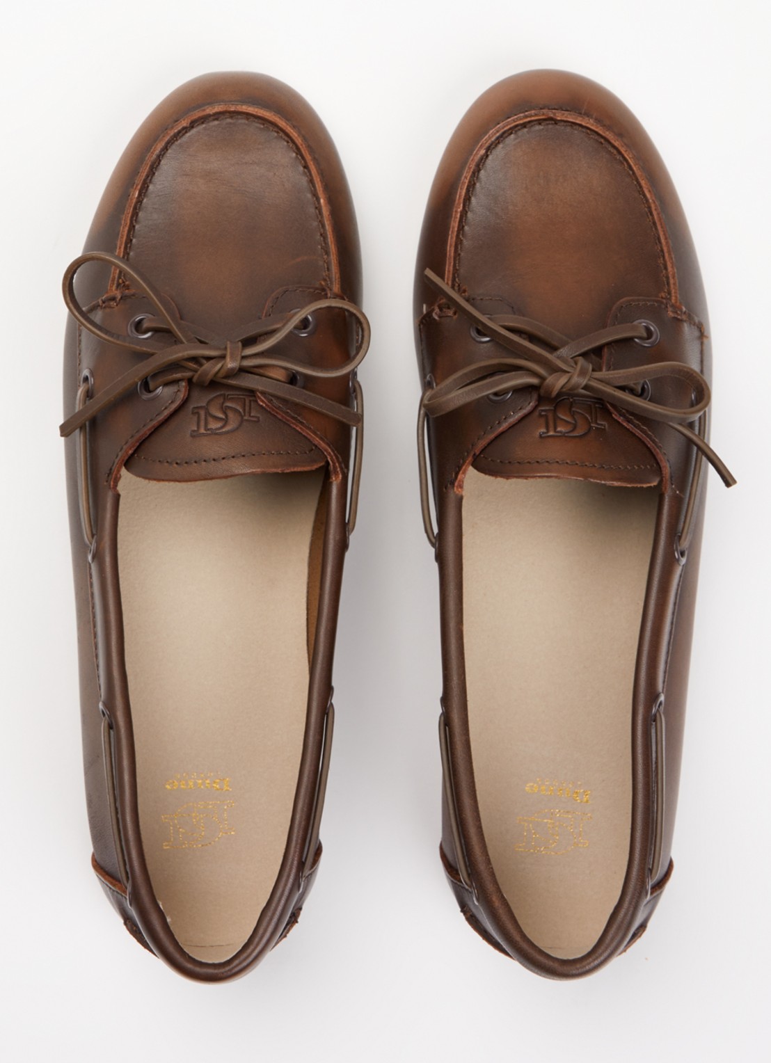 Dune London Gala bootschoen van leer - detail 3 bruin