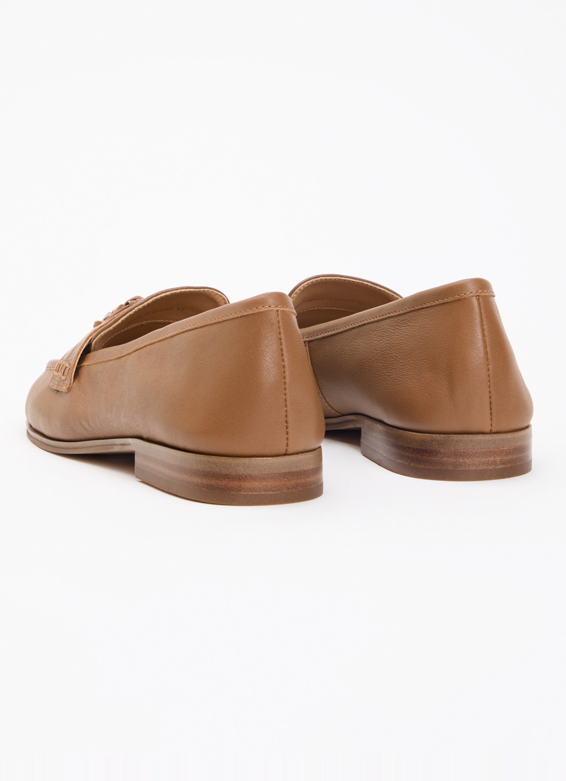 Dune London Giavonni loafer van leer - achterkant 2 bruin