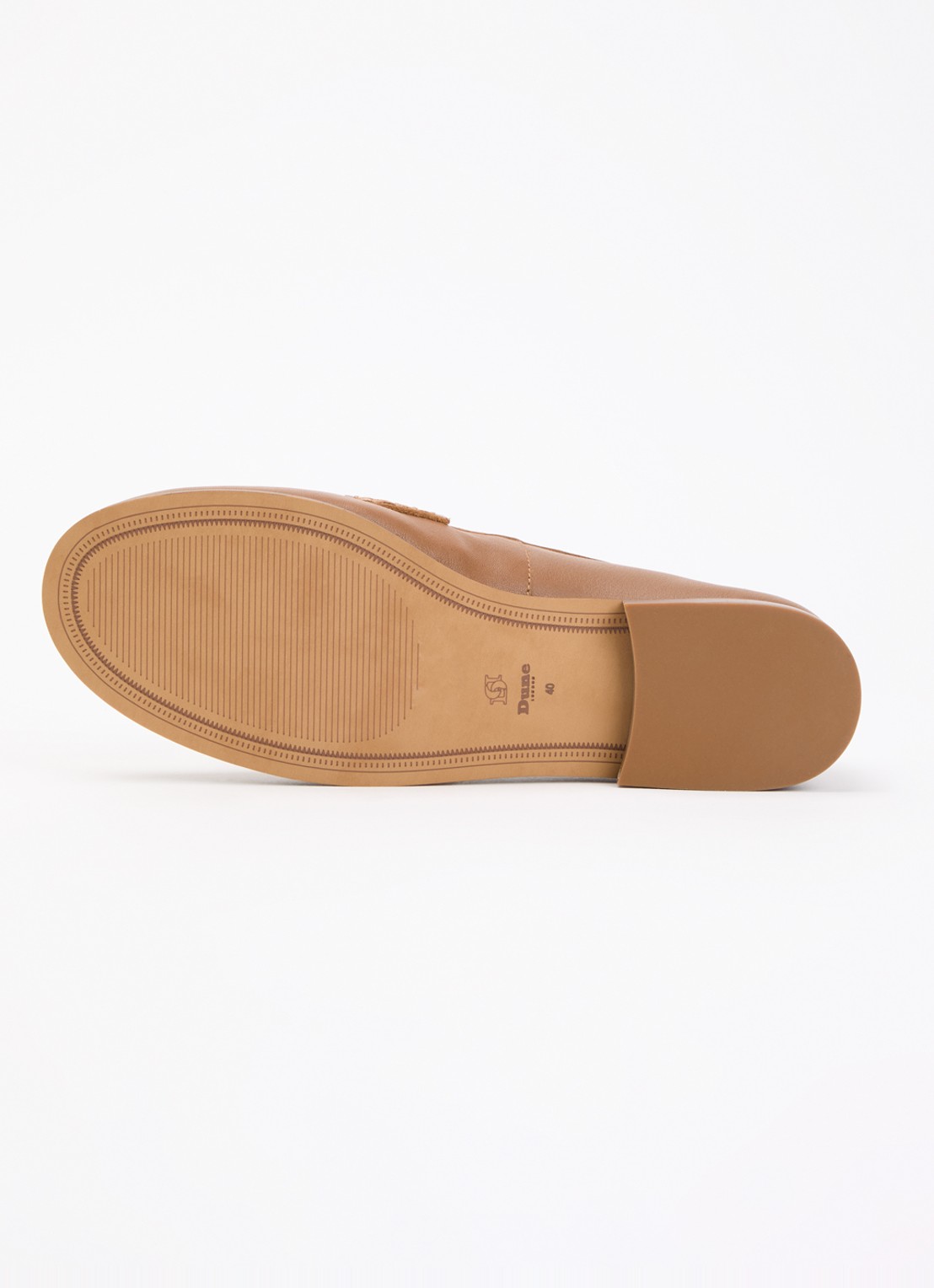 Dune London Giavonni loafer van leer - detail 5 bruin
