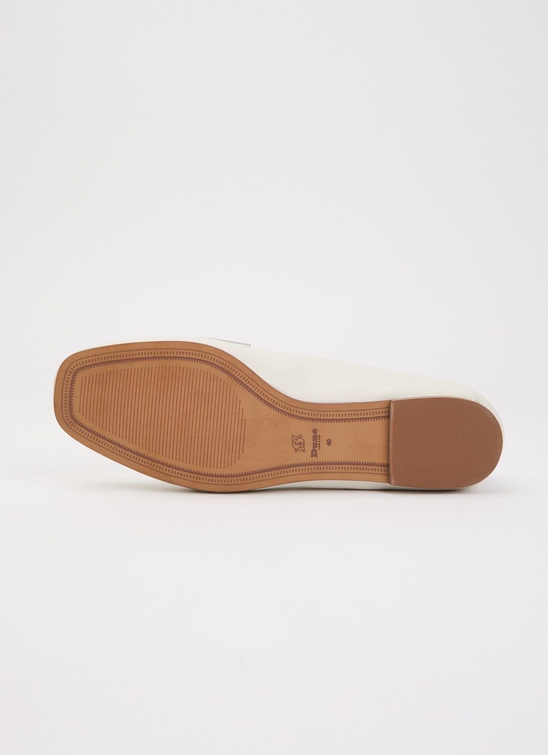 Dune London Glances loafer van leer - detail 5 wit