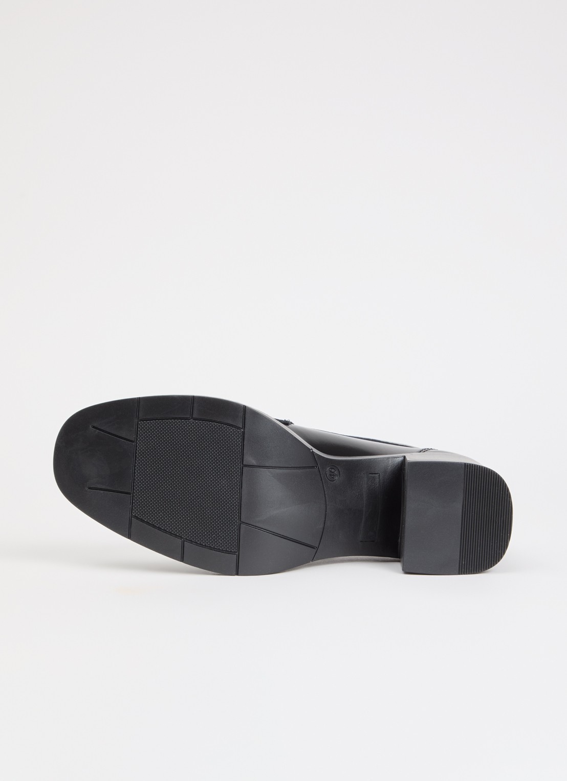 Dune London Glanzer loafer van leer - detail 3 zwart