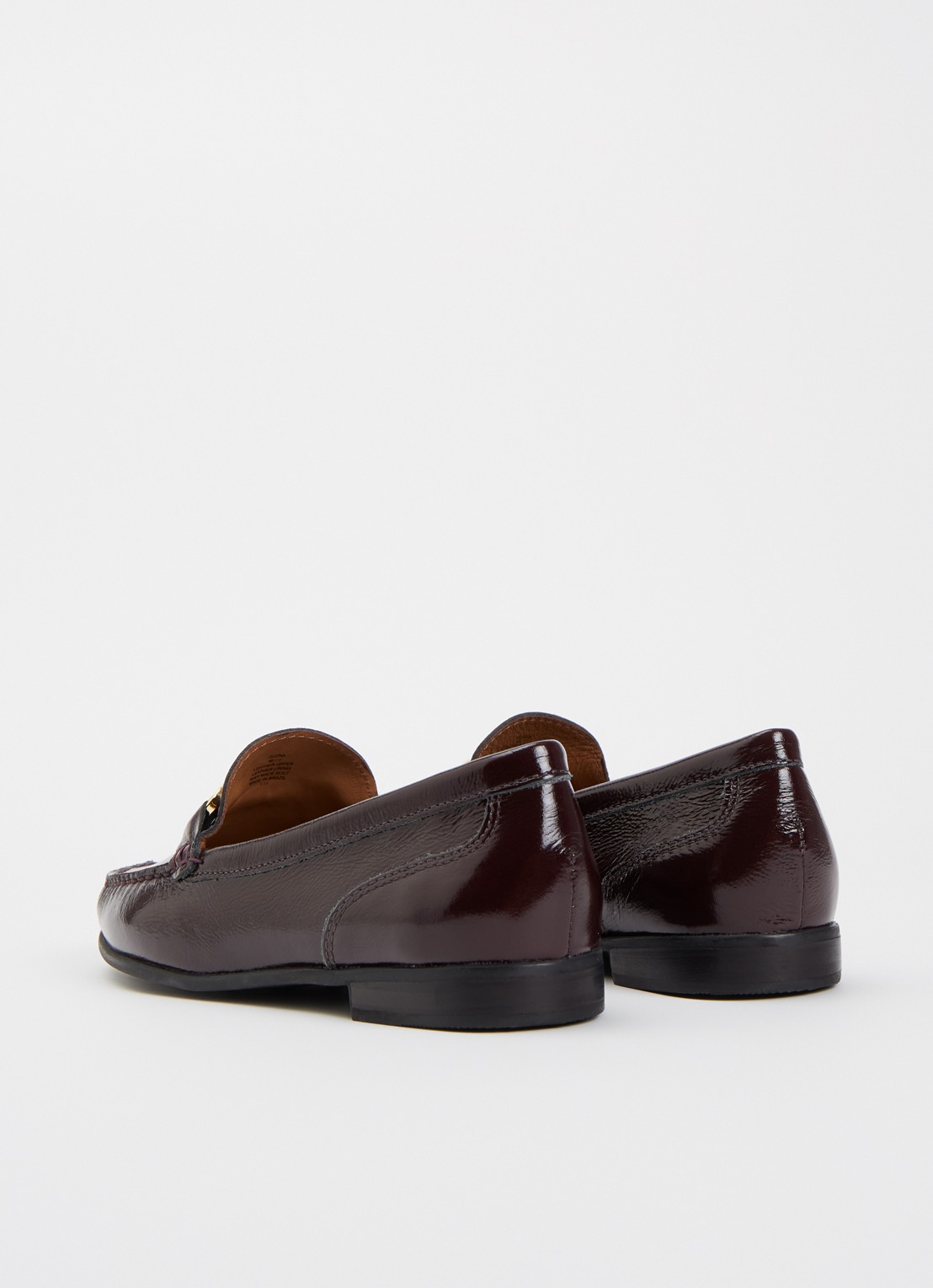 Dune London Glena loafer - achterkant bordeauxrood