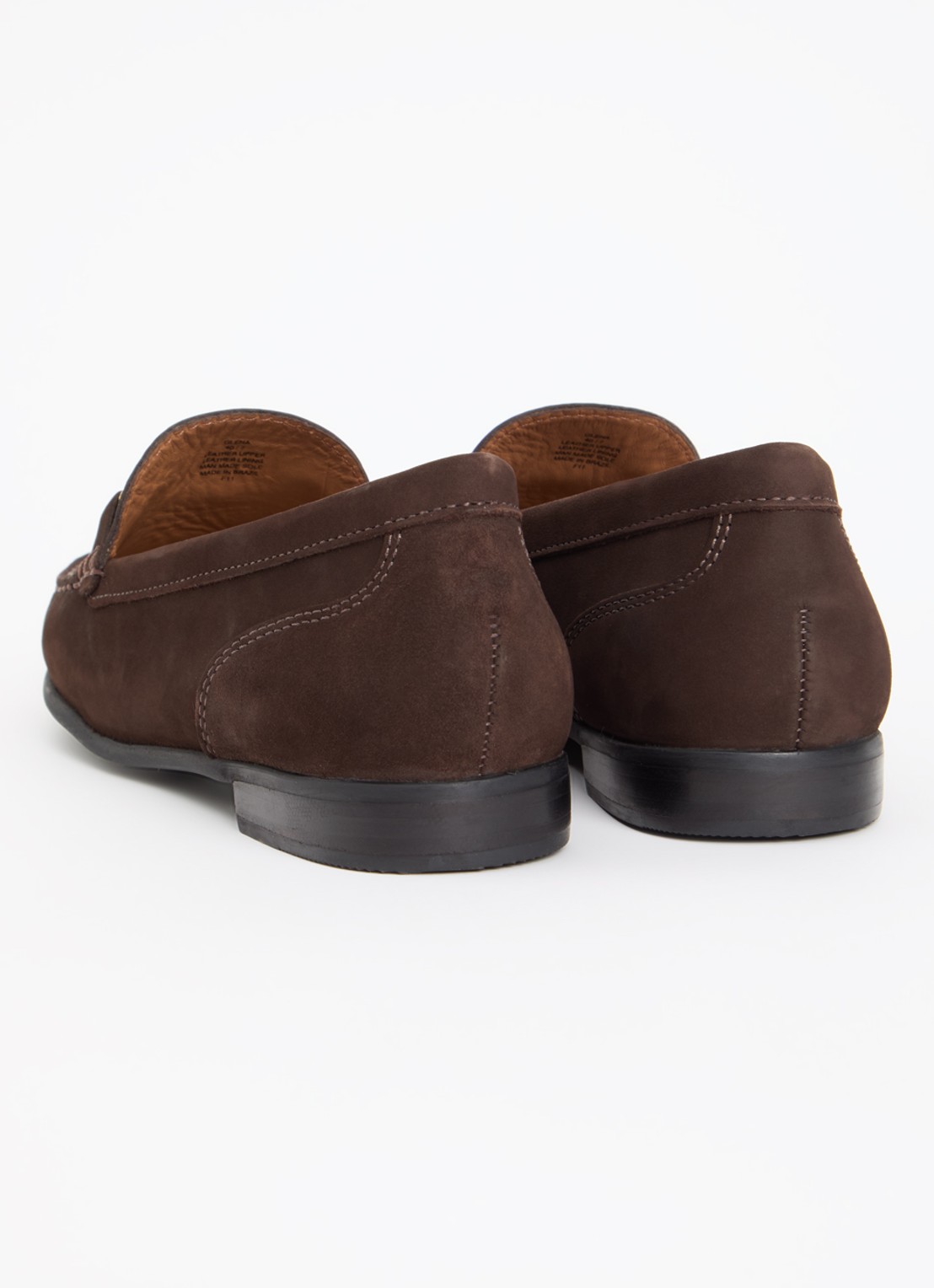 Dune London Glena loafer - achterkant 4 donkerbruin