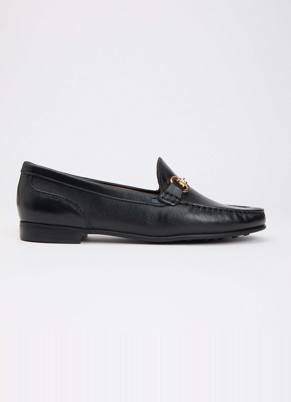 Dune London Glena loafer - voorkant diepzwart