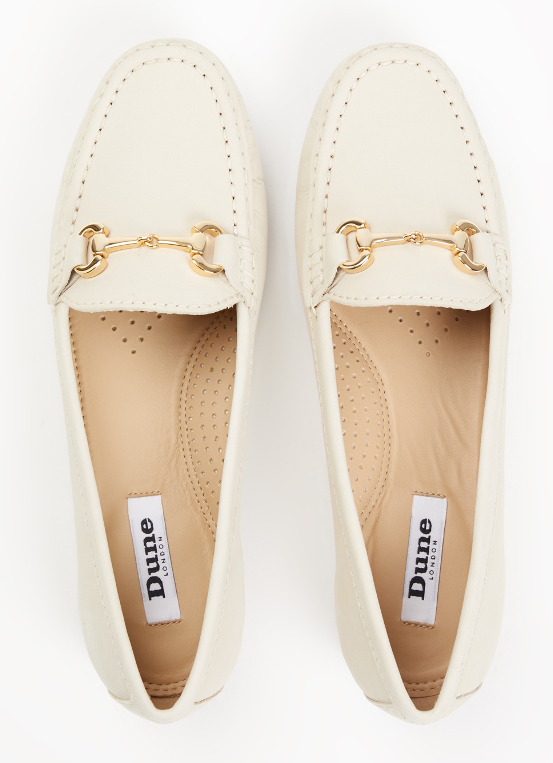 Dune London Glenniee loafer van suède - detail 3 creme