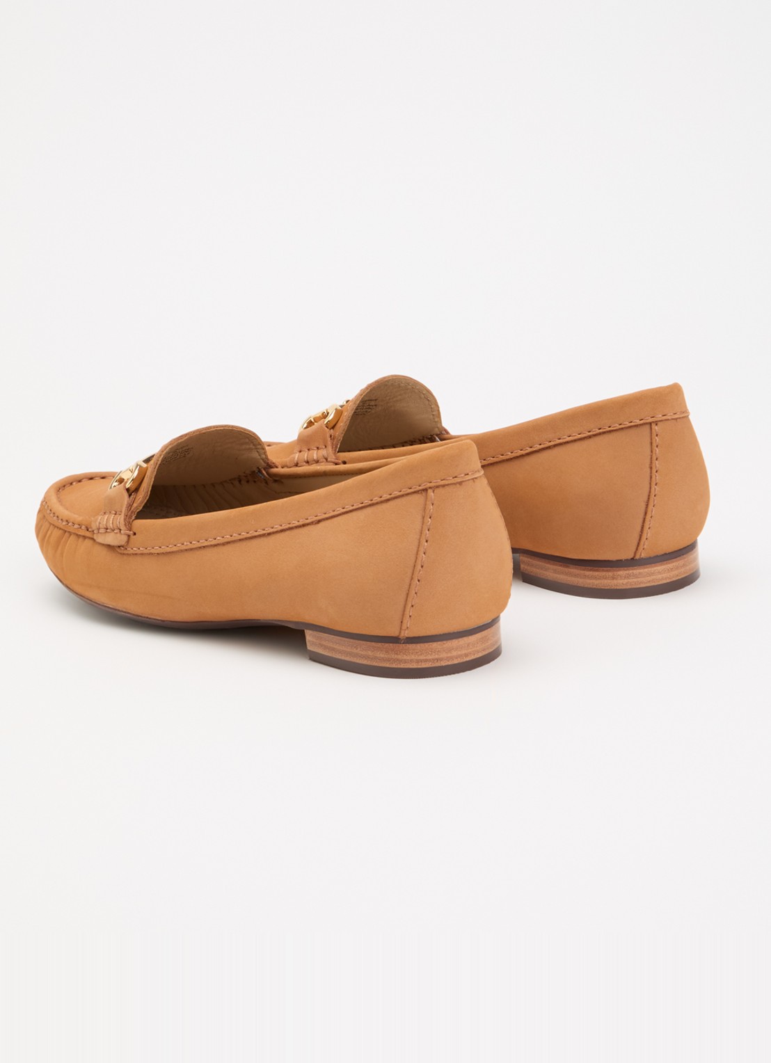 Dune London Glenniee loafer van suède - achterkant 5 zand