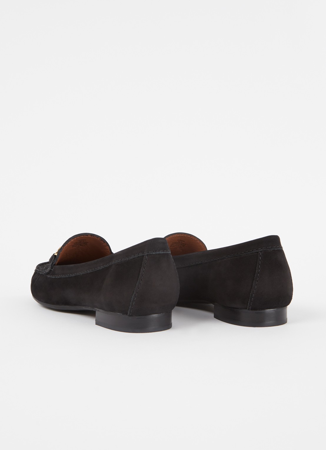 Dune London Glenniee loafer van suède - achterkant 2 zwart