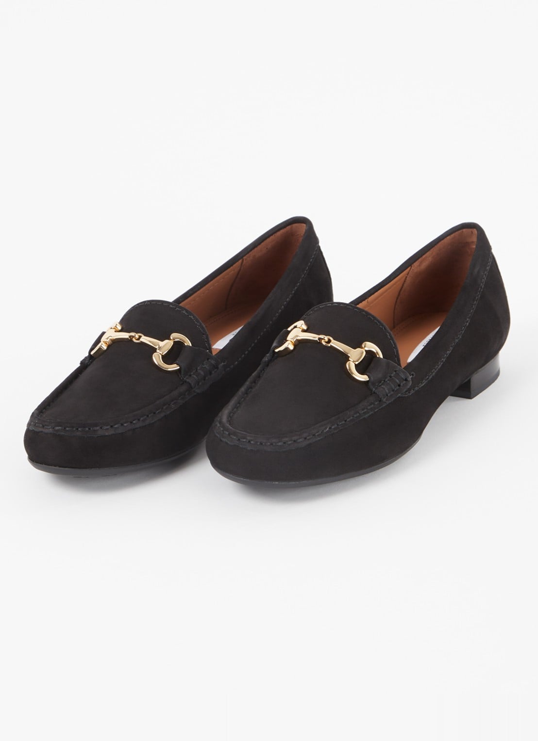 Dune London Glenniee loafer van suède - detail 3 zwart