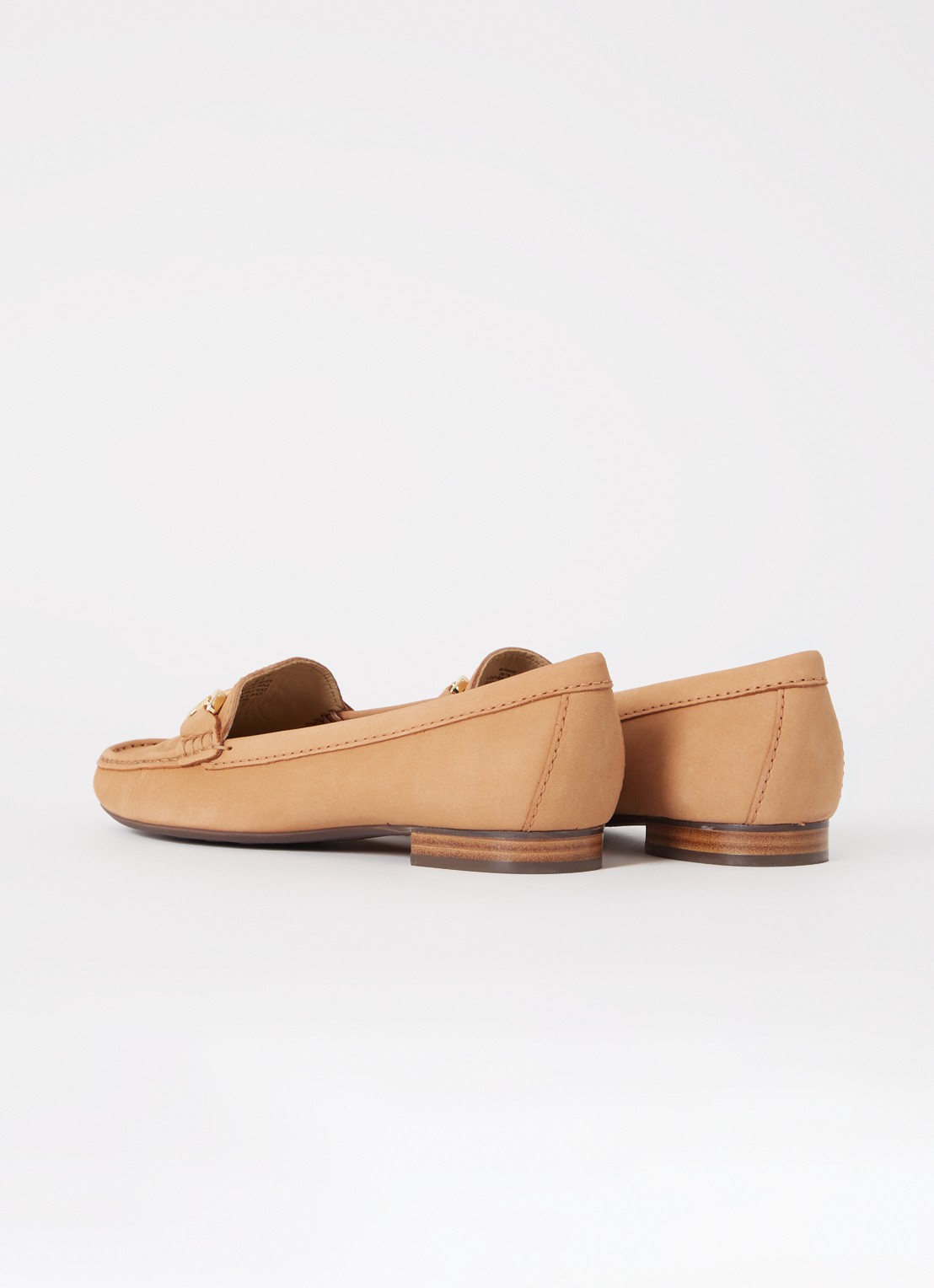 Dune London Glenniee loafer van suède - achterkant 5 camel